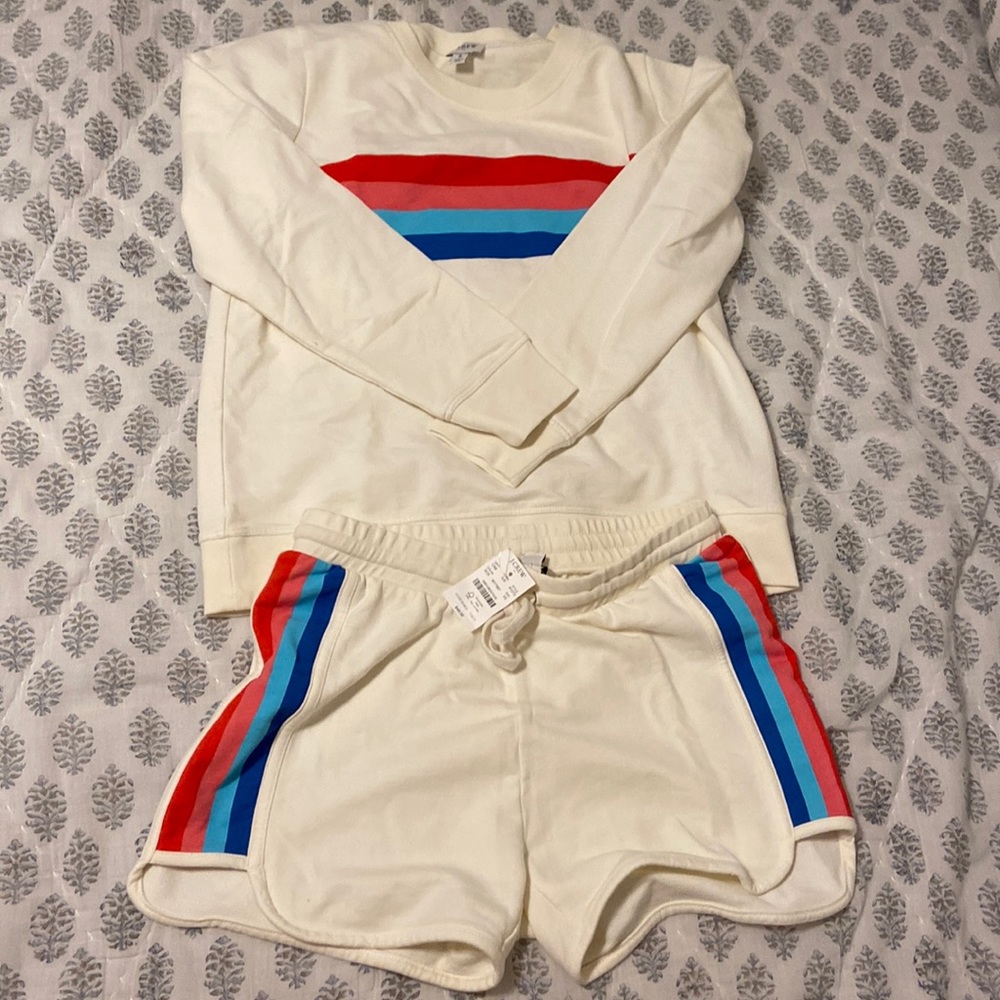 J. Crew retro style lounge set